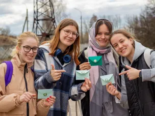 Нижегородские студотряды в рамках экологической акции убрали 90 килограммов мусора на Окском откосе