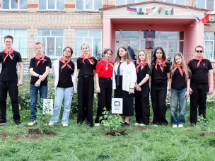 Открытие Аллеи Памяти победителями  Конкурса первичных отделений из Нижегородской области